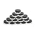 Teensery 25 Pcs Plastic Empty 5ml 5g Cosmetic Storage Containers Makeup Eyshadow Cream Nail Powder Container Pot Jars (black)
