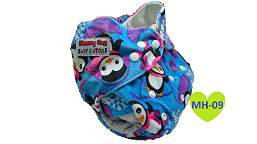 Mummy Hug® Baby Washable Reusable Pocket Nappy Cover Liner Insert Suits Birth To Potty + Free Insert (MH-09)