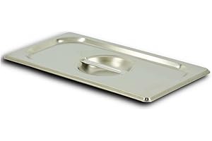 HOOZ GN 1/3 Deckel ohne Löffelaussparung, Rostfreier Edelstahl, Temperaturbeständig von -40° bis 300°C, lebensmittelechter Gastronormbehälter Deckel