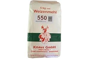 KNAUS GMBH Weizenmehl Type 550 Weizenmehl in Bäckerqualität (2,5 kg)