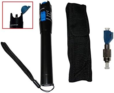 Visual Fault Locator Fiber Optic Optical Cable Tester Meter Detector (10mW VFL+FC-LC)