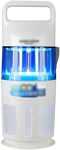 WXHNFHL Mosquito Traps Electronic Mosquito killer Suction Type Mosquito lamp Indoor UV tube 365nm DC Fan Chip Control Rotary Switch Handle Removable Physical Anti-mosquito Radiation-free White 15*38.3cm