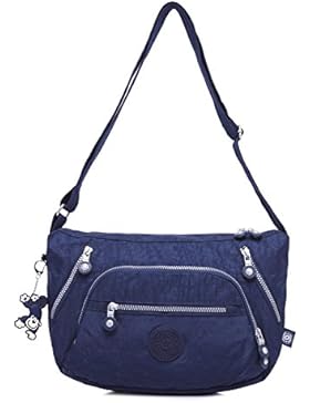 Foino Schultertasche Damen Sporttasche Lässige Umhängetasche Leicht Seitentasche Mode Kuriertasche Design Reisetasche...