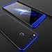 Produktbild Meimeiwu Fullbody Hülle - 3 in 1 Ultra Dünner PC Harte Case Cover 360 Grad Ganzkörper Schützend + Panzerglas Schutzfolie für Huawei Honor 7X - Blau + Schwarz