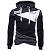 Produktbild Der neue Pullover der Männer, Kaiki Mens 'Print Letter Patchwork Hoodie Kapuzen Sweatshirt Tops Jacke Mantel Outwear (S, Black)
