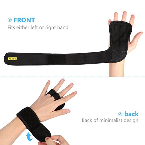 Yosoo Training Crossfit Grips, Fitnesshandschuhe mit Handgelenkschutz für Männer oder Frauen Gewichtheben Krafttraining Turnen, mit Micro Fiber Polsterung zu Vermeiden Schwielen - 7