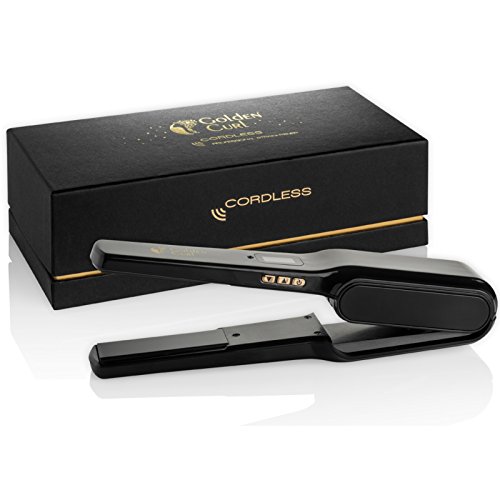 Golden Curl Kabelloses Glätteisen – Fortgeschrittener Professioneller On the Go Haarglätter, der in Ihre Handtasche passt