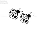 Produktbild Stycars® Car Stickers, [10Cm*17.4Cm] ''Lady Bug Cute Un Blar'' Decal Vinyl Car/Window Stickers