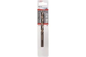 Bosch Accessories Forêt à Métaux Rectifiés HSS-Co, DIN 338, 135° Angle de Coupe, 10.20mm Diamètre, 87mm Longueur Utile