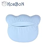 KOSBON 10 Zoll Blau weiche Gedächtnis-Schaum-Baby-Kissen-Kopf-Positionierer-Ansatz-Unterstützung, verhindern flaches Kopf-Syndrom. - 5