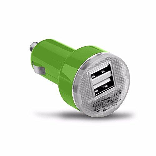 Spyrox – Sony Xperia XZ KFZ-Ladegerät mit Typ C USB Daten / Ladekabel – Green - 3
