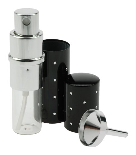 Fantasia Taschenzerstäuber, für 10 ml mit Trichter silber, in Geschenkset, schwarz - 4