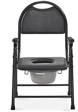 LYTSM® Shower chair, Collapsible Stainless steel Bathroom Old man Pregnant women Potty chair hygiene and comfort
