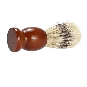 Anself Bristle Shaving Brush with Wood Handle Men's Shave Brush for Razor Male Facial Cleaning Brush for Beard Brown… - Image 7