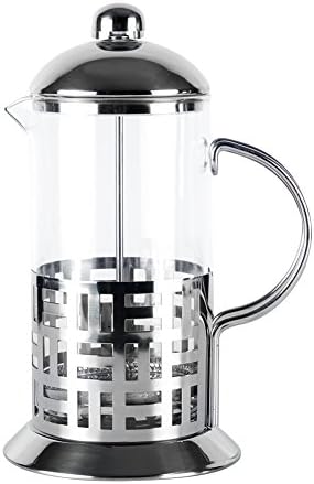 Topfinel Cold Brew Cafetières French Press Coffee Maker Stainless Steel Coffee Pot Filter Teapot Large 35oz/1000ML Brushed Steel Shell