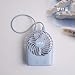 Produktbild SUMHOM Mini Fan_Solid Farbe USB-Speicher Lithium-Batterie tragbare Handschellen Silikonseil mit Nachtlicht Mini-Lüfter, blau