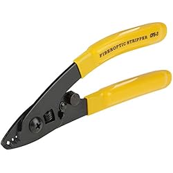 Fibre optique Pince dénuder Trois ports Outils coupe jaune 16cm