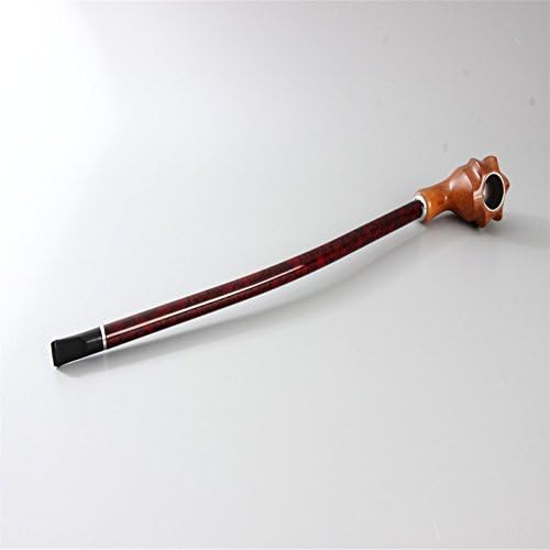 Kenyr Engraved wooden resin pipe tobacco brown rod length rod length of durable pipe smoking