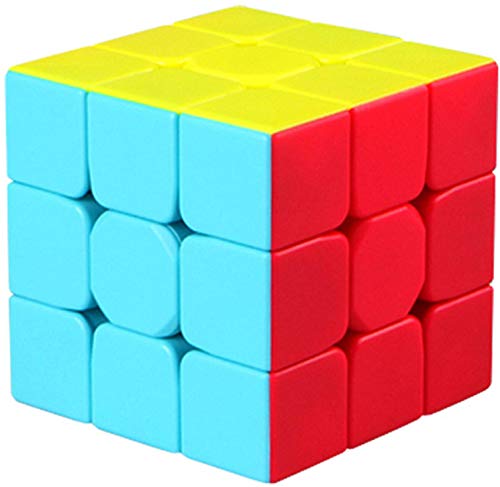 FAVNIC Speed Cube sans Autocollant 3X3X3, Cube Magique Lisse Vitesse Magique Cube Puzzle
