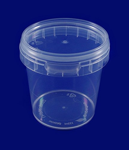 20x Universal Kunststoff Dose mit Deckel Industriestandard Rund Ø 69mm, Fassungsvermögen 155ml (20 Dosen) - 3