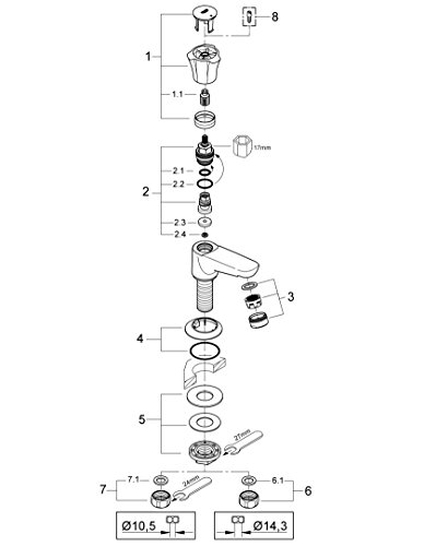 GROHE Standventil Costa DN 15 mit Gussauslauf, chrom 20404001 - 3