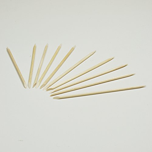10x Orange Wood Cuticle, Nail Art, Pedicure Sticks