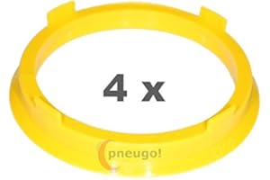 4 x pneugo! Anelli di centraggio per cerchi in alluminio 67.1 mm - 58.1 mm