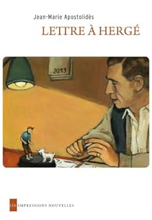 jaquette livre Lettre à Hergé