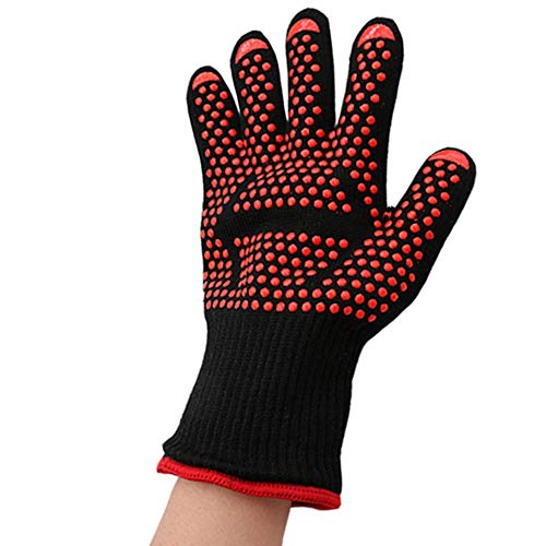 examen YANGYONGLI Gants Gants pour Barbecue Anti-BrûLure Four Micro-Ondes Cuisine Four Isolant Cuisson,Two,29 * 15cm