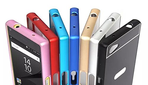 Sony Xperia Z5 Schutzhülle OKCS® Hülle Hard Cover Back Case Bumper Tasche Metal Alu TPU, in gold - 5