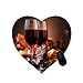 Produktbild Gaming Heart-shaped Mouse Pad Weinglas Design für Desktop und Laptop 1 Pack