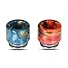Price comparison product image RAYEE Replacement Resin SS Hybrid Drip Tip for Smok TFV8 / TFV12 Atomizer Random Color Delivery