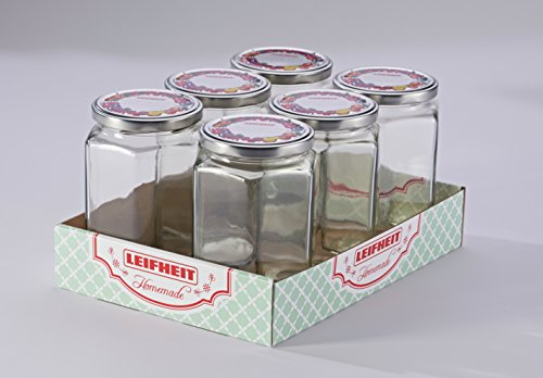 Leifheit 3211 Sechskantglas 770 ml, klar, 10 x 9 x 14.4 cm - 4