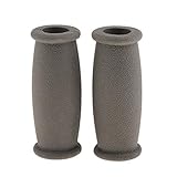 Soft Rubber Crutch Hand Grip Cover Crutches Handle Replacement Covers - Gray, as described Sturdy and Cost-Effective