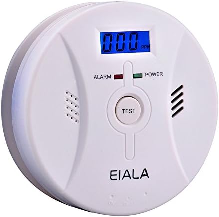 Smoke &amp; Carbon Monoxide Detector EIALA Combination Alarm,CO and Smoke Alarm with Sound Warning and Digital Display [Latest Design] Fire Safety Tools