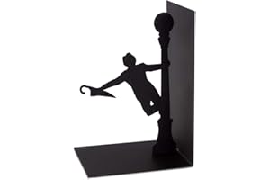 Balvi Serre-Livres Singing in The Rain Couleur Noir Décoratif Métal