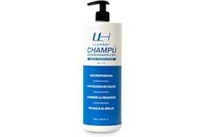 LH LUXHAIR Shampooing et après shampoing LuxHair pour cheveux naturels et synthétiques. Protecteur de couleur pour les cheveux naturels des ou des prothèses capillaires (Châtain et noir) | 1 L |