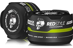 Redstyle Professional Haarwax Styling (2 x 150ml, Grün Matt Skull)