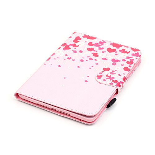 iPad Mini 3 Hülle, Deenor Colorful Painting and Stylish Drawing Wallet Case Book Style PU Leder Flip Protective Stand Flip Schutzhülle Hülle für Apple iPad Mini 1/2/3 Generation. (White flowers) - 5