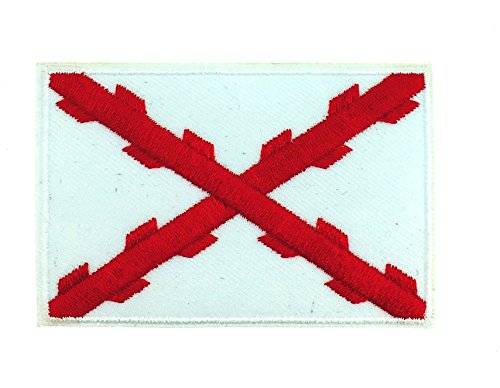 Gemelolandia Parche Termoadhesivo de la Cruz de San Andres Cruz de Borgoña Aspas 7cm