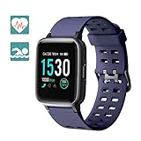 【Ihre Lebenserinnerung】 Am Morgen weckt Arbily Smartwatch Sie mit dem Alarm auf. Während Tagen bietet es zusätzliche Vorteile wie Benachrichtigungen zu Anrufen, SMS und Smartphone-Apps am Handgelenk. Es kann 9 Nachrichten auf der Uhr speichern. Wenn Sie längere Zeit sitzen, kann es vibrieren, um Sie daran zu erinnern, Ihren Körper zu entspannen. Wenn Sie Ihr Mobiltelefon nicht finden können, hilft Ihnen Arbily Smart watch auch beim Anrufen des Telefons.