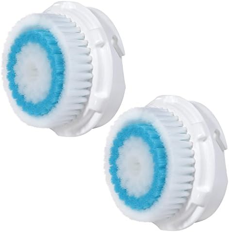 Hofoo® 2x brush heads, Refill for the deep-cleaning face pore purification product Clarisonic (Deep Pore). Compatible with Mia 1, 2, 3(Aria), SMART Profile, Alpha Fit, Plus, Sonic Radiance.