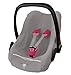 Price comparison product image ByBoom Protective Baby Car Seat Summer Cover Terrycloth e.g. forMaxi Cosi CabrioFix, Citi, Pebble – Designed in Germany, Made in EU, Colour: Grey
