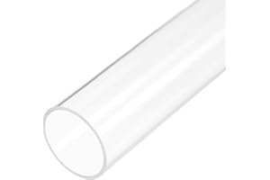 Recogwood Tubo acrilico trasparente rigido rotondo tubo 105 mm ID 110 mm OD 305 mm per lampade e lanterne, sistema di raffreddamento ad acqua