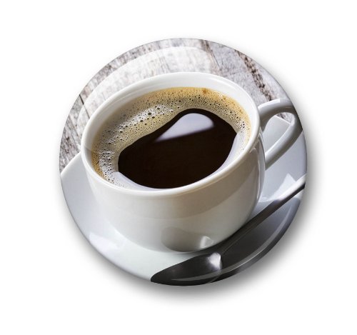 Kaffe Kaffeebohnen Kaffeetasse – 6 große Kühlschrankmagnete Ø 5 cm [ 03 ] - 3