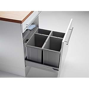 Einbau Abfallsammler Pullboy Vario 60er Schrankbreite Wesco 4-fach