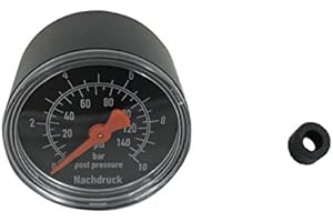 PGONA JUDO Manometer 1/4", 0-10 bar, Anschluss hinten