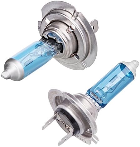 H7 100W 5000K 12v Halogen Xenon Effect HID Super White cool white Dipped Look Headlight Lamps Light Bulbs (super white 4 bulbs)