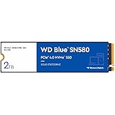 محرك أقراص الحالة الصلبة الداخلي Western Digital 2TB WD Blue SN580 NVMe SSD - Gen4 x4 PCIe 16Gb/s، M.2 2280، حتى 4150 ميجابايت/ثانية - WD