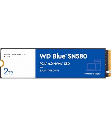 Western Digital Blue SN5000 NVMe SSD M.2 2280 2 TB (5.000 MB/sn'ye